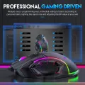12800DPI Free Weight Macro RGB Gaming Mouse 12 Programmable Keys Game Mouse RGB Light Max to 6 levels For pc mac gun PUBG Laptop. 