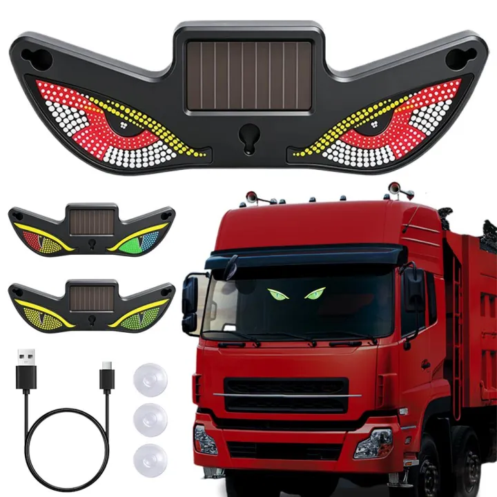 Wright Solar Rear Solar Car LED Demon Eye Ambient Light Waterproof Evil Eyes Breathing ...