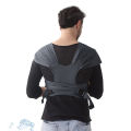 Adjustable Baby Carrier with Breathable Cotton And Mesh Fabric for Both Mother And Baby Comfortable Soft Babywearing Wrap. 