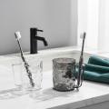 Transparent Plastic Toothbrush Cup with Handle Multipurpose Holder For Mouthwash and Teeth Cleaning Tools. 