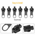 12pcs Universal Instant Fix Repair Kit Replacement 3 Sizes Zip Slider Teeth Rescue New Design Sewing Clothes. 