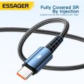 Essager 120W USB Type C Cable Super Fast Charge 67W Cable Quick Charge 6A For  12Pro Redmi K50 Note 11Pro Black Shark5 Pro. 
