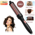 PTC Heated Curling Iron Brush 32mm Thermal Round Brush Anti Scald Hair Styler Volumizing Curler for Home Salon Use. 