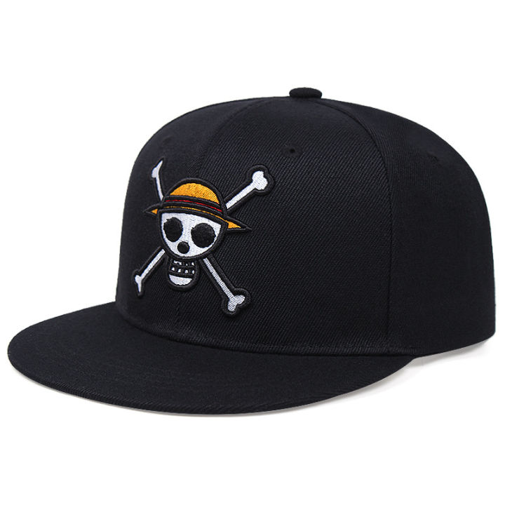 Pirate%20Skull%20Embroidered%20Baseball%20Hat%20Anime%20Cartoon%20Luffy%20Fashion%20Personalized%20Pattern%20Hip%20Hop%20Outdoor%20Sunscreen%20Flat%20Edge%20Hat%20-%20Image%206