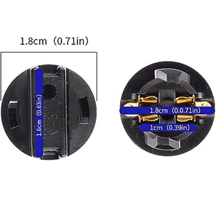 10Pcs%20T10%20Twist%20Lock%20Plug%20and%20Play%20Bulb%20Holder%20Sockets%20T10%20W5W%20168%20192%20194%20Twist%20Lock%20Wedge%20Bases%20Lamp%20Dash%20-%20Image%202