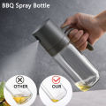 Oil Spray Bottle 250ml High Borosilicate Glass Cooking Oil Dispensers Olive Oil Sprayer Mister for Air Fryer Salad Baking. 