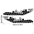 1 Pair Combined Honeycomb Motorcycle Stickers DIY Moto Front Fairing Decals Decorative Motorbike Fuel Tank Waterproof Decoration.