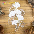 Ginkgo biloba leaves Beautiful FLowers Metal Cutting Dies Scrapbooking Decorative Embossing. 