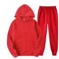 Men Tracksuit 2 Pieces Sets Hooded Sweatshirt +Drawstring Pants Male Hoodies Running Sportswear Men Women Autumn Sportwear. 