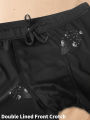 Swimming Trunks with Fashionable Prints Men's Slim Fit Swim Shorts Gym Beach Pool Party Essentials Quick Dry Stretchy Fabric. 