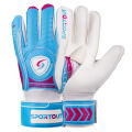 Sportout Goalie Gloves, Goalkeeper Gloves with Fingersave, Soccer Gloves, Breathable Soccer Goalie Gloves, 4mm Latex, for Kids. 