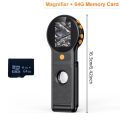 500X Portable Digital Folding Microscope Magnifier 2.0 inch 1080P Video Magnifying Glass with 2 Megapixel 8 Leds for Jewellery. 