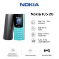 Nokia 105 Dual Sim Black Basic Mobile phone With 1Year Warranty. 