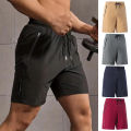 Men's Bottoms Summer Gym Workout Running Cycling Quick Drying Breathable Drawstring Waist Sports Shorts Reflective. 