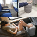 PVC Kids Flight Sleeping Footrest Pillow Resting Pillow On Airplane Car Bus Pillow Inflatable Travel Foot Rest Pillow Foot Pad. 