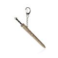 1pc Mini Sword Shape Pendant Keychain Weapon Model With Sheath Toy Knife Metal Anime Key Ring Ornament Purse Charm Accessories. 