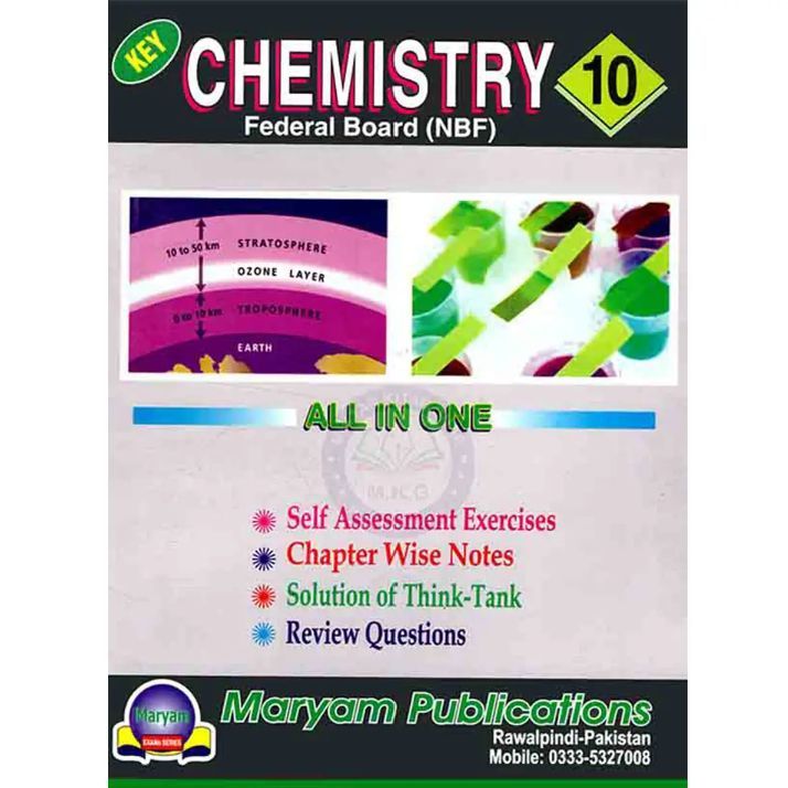 SLO Chemistry Key book class 10 federal borad