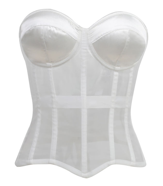 Women%20Sheer%20Mesh%20Overbust%20Corset%20Top%20Satin%20Padded%20Cup%20Strapless%20Back%20Lace%20Up%20Nightclub%20Party%20Bustier%20-%20Image%207