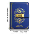 Retro Password Book A5 With Lock Diary Notebook Creative Traveler Compass Hand Ledger Student Notepad Stationery Secretly Note. 