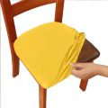 Dining Room Chair Cover Seat Covers Spandex 13solid Colors Removable Washable Elastic Cushion Covers For Home. 