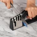 Kitchen 4 Segment Knife ener Multifunctional Portable Non-slip Base Knife ener Household Kitchen Gadgets Accessories. 
