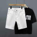 New Men's Summer Straight Denim Shorts Cotton Washed Breathable Fashion Short Jeans Casual Korean Comfortable Male Shorts.