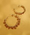 Gold Baliyan Earrings - Hanging Stones Baaliyan. 