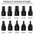 10Pcs Screw Extractor Kit Alloy Steel Damaged Screw Remover Set Metal Bolt Stud Multi-Spline Screw Extractor Easy Out Drill Bits. 