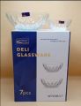 Delisoga Fruit Set Deslisoga Custard Set Delisoga Glassware 1pc large Bowl 6pc small Bowl Set. 