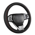 SEAMETAL 37-39CM Steering Wheel Cover Anti Slip Breathable Steering Cover Universal Microfiber Leather Steer Wheel Protector. 