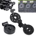 50Pcs Shade Cloth Clips Shade Fabric Clamps Grommets For Net Mesh Cover Sunblock Fabric In Garden Backyard. 