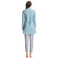 H1020 Muslim Women Full Coverage 3 PCS Swimming Clothes Arab Lady Long Sleeves Printing Zipper Swimwear. 