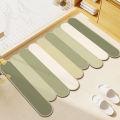 VIKAMA Bathroom Floor Mats Diatomite Soft Mats Room Doorway Household Water-absorbent Non-slip Toilet Bathroom Doormat Foot Mat. 