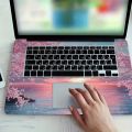 cherry blossoms and moonlight - scratch-resistant PVC material, sticky decorations suitable for various laptop models, laptop. 