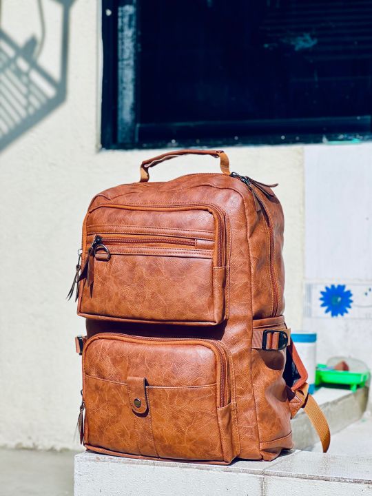 Premium%20PU%20Leather%20Backpack%20%7CBest%20Bag%20For%20College%20And%20Office%20Purposes%20For%20Men/Suitable%20To%20Carry%20Laptop%20And%20Easy%20For%20Traveling%20And%20Treks%20-%20Image%203