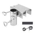 Parasol Holder Patio Umbrella Clamp Patio Umbrella Holder Bench Deck Umbrella Stand for Bleachers Deck Chair Desk. 
