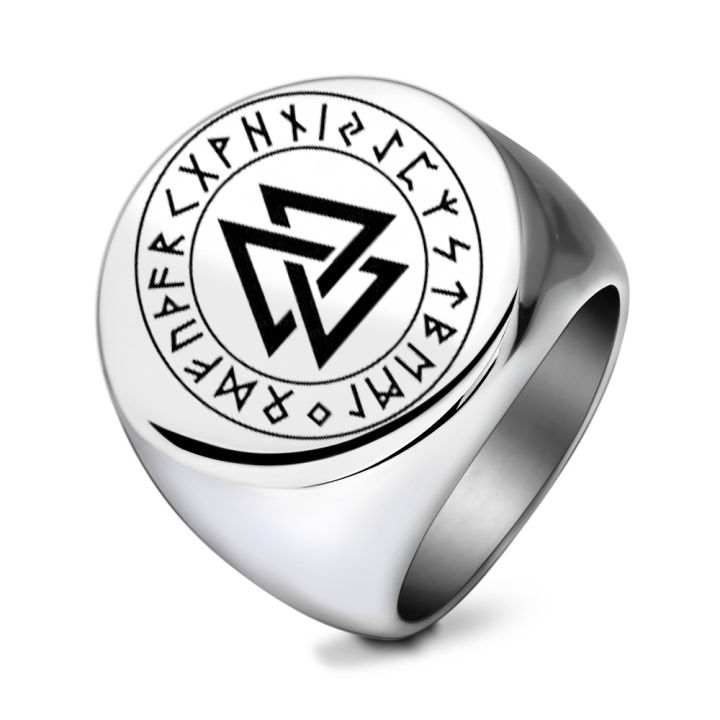 VQYSKO%20Solomon%20Six-Pointed%20Star%2012%20Constellation%20Round%20Signet%20Rings%20Stainless%20Steel%20Band%20for%20Men%20Women%20-%20Image%207