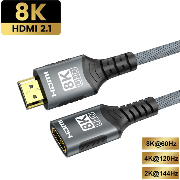 HDMI%202.1%20Extension%20cable%208K%20HDMI%202.1%20Cable%20Male%20to%20Female%20Extension%208K@60Hz%204K@120Hz%20For%20HDTV%20RTX%20PS5%20Xbox%20HDR%20Video%20%20PC%20Laptop%20-%20Image%207