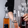 3PCS Silver Spray Paint Oil Bottle Plug Plastic Oil Bottle Plug Soy Sauce Vinegar Bottle Plug Oil Pour Nozzle. 