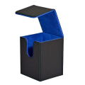 Card Deck Box, Card Case Holds 100+ Sleeved Cards, PU Leather Card Storage Box for Game Trading Cards.