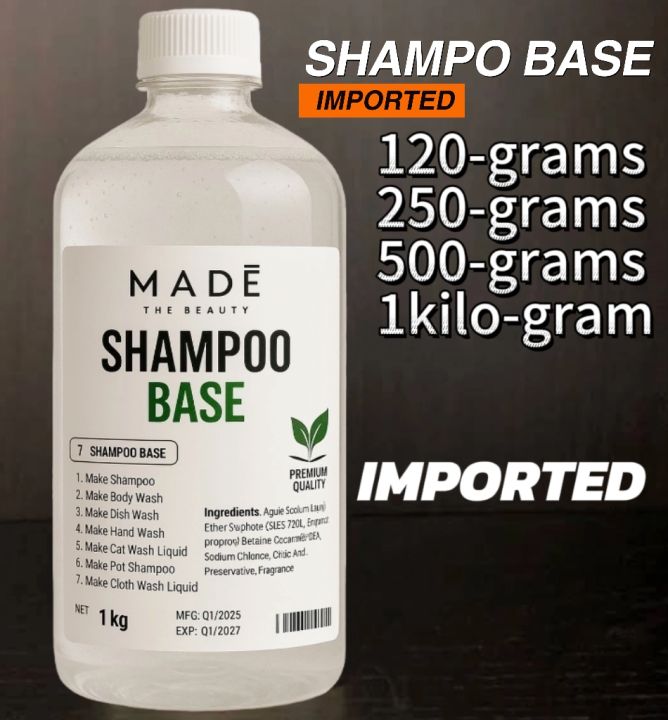 Shampoo base 120 grams to 1kg - PARABEN free Cosmetic Grade Shampoo Base - Customizeable Shampoo base