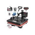 5 in 1 Heat Press Machine with Materials–Full business setup with materials of T-Shirt caps printing & Mug Printing Machine | HeatPress for Shirts, Mugs, Stickers & More. 