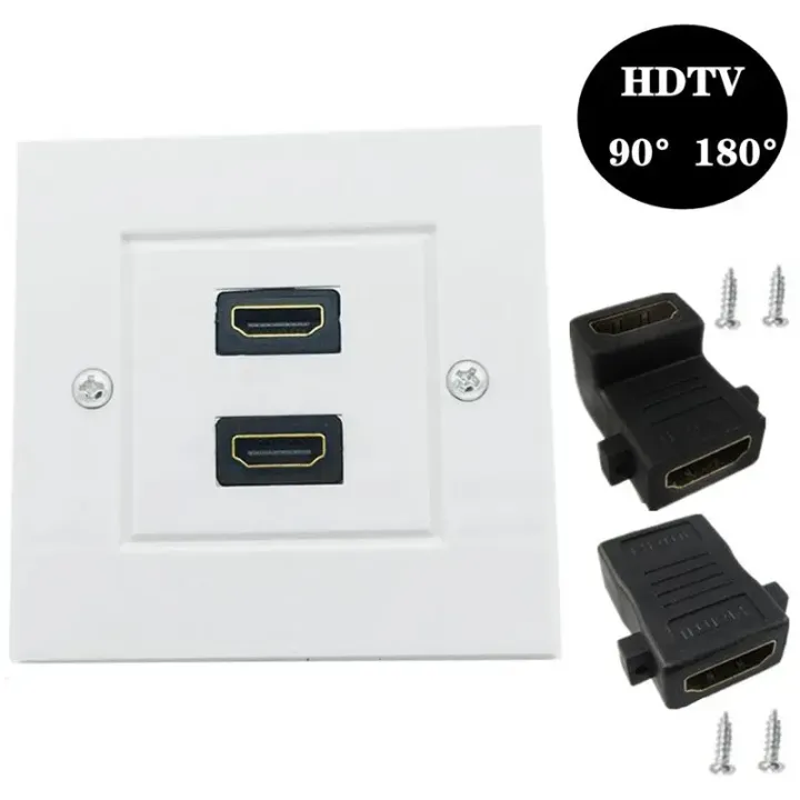 2.0 Version 86mm Dual Port HDMI Compatible High-Definition Socket Panel ...
