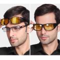 Car Night Vision Unisex Goggles Anti-Glare Sunglasses UV Protection Eyewear Enhanced Light Motorcycle Driving Glasses. 