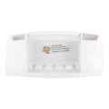 4 Toothbrush Holder Set Wall Mount Stand Home Bathroom Toilet Automatic Toothpaste Dispenser. 