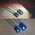 Stainless Steel Luminous Love Heart Her King & His Queen Crown Pendant Necklace for Women Couple Necklace Jewelry. 