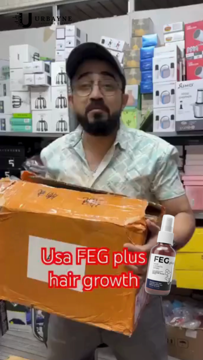 Original FEG Plus Beard & Hair Growth Serum Spray – Natural Hair ...