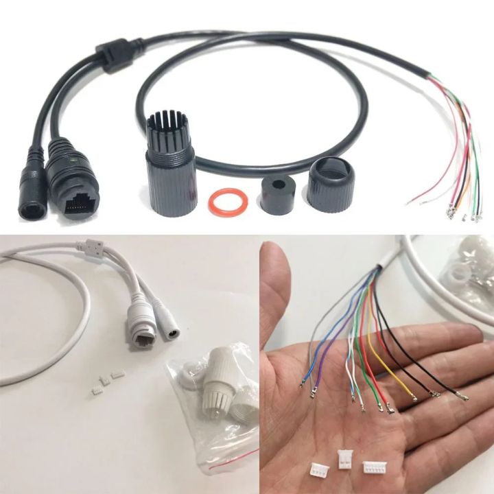 2x IP Camera PCB Module Cable – RJ45 With Power End, 60cm Terminals (CCTV, Unbranded/Generic)