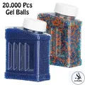 20000 Pcs Refill Gel Blaster Ammo - 7-8mm Gel Bullets for Gel Blaster Gun, Electric Gel Ball Gun with Plastic Refill. 
