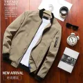 Men Bomber Jacket Thin Slim Long Sleeve baseball Jackets Mens Windbreaker Zipper Windbreaker Jacket Male Outwear Brand Clothing. 
